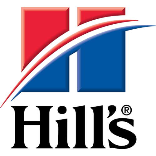 Logotio de la marca Hill´s  de alimentación para perros y gatos en la sección la tienda de la clínica veterinaria El Jardín