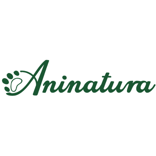 Logotio de la marca Aninatura  de alimentación para perros y gatos en la sección la tienda de la clínica veterinaria El Jardín